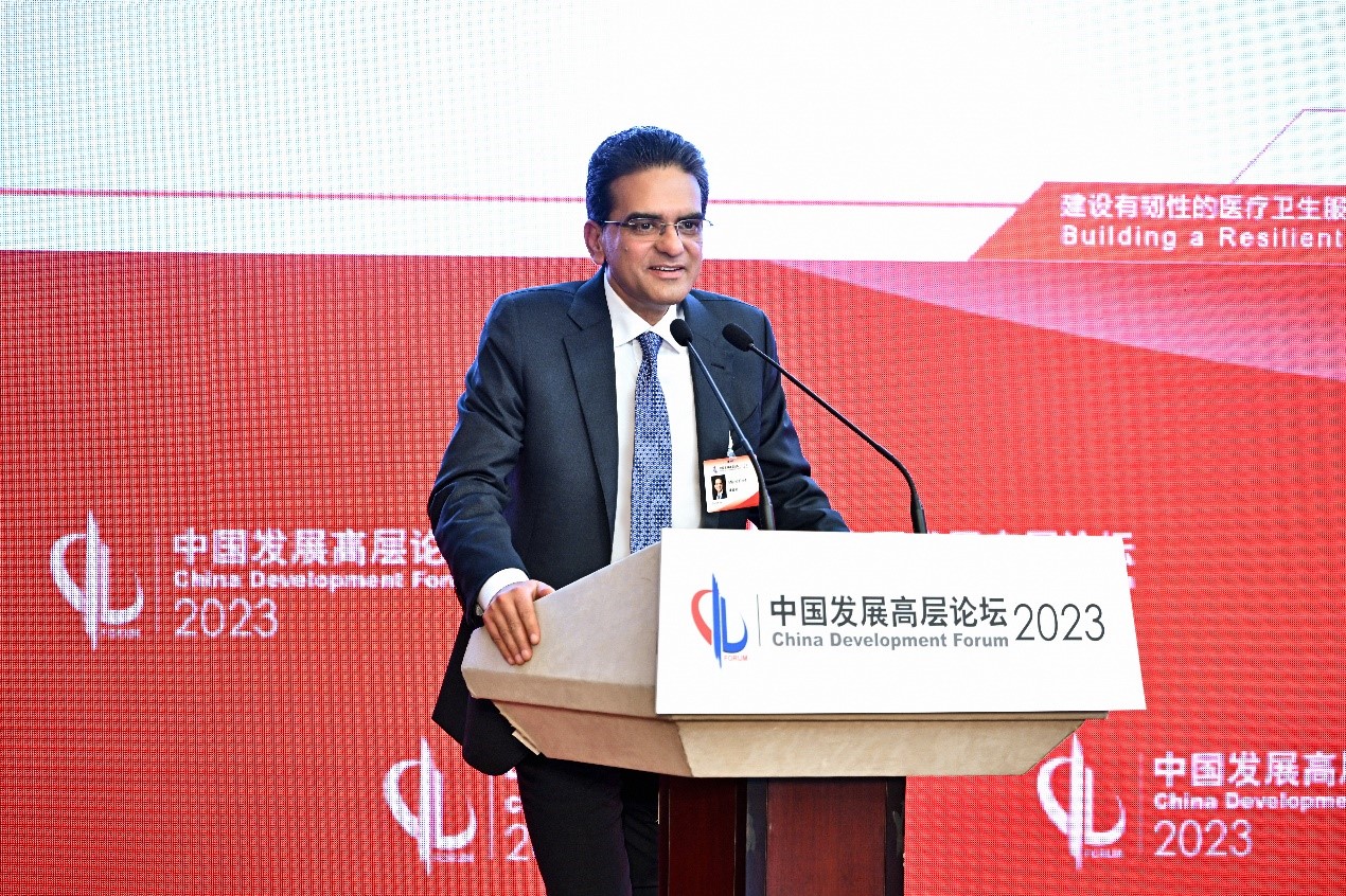 安利全球首席执行官潘睦邻在中国发展高层论坛上发表主题演讲